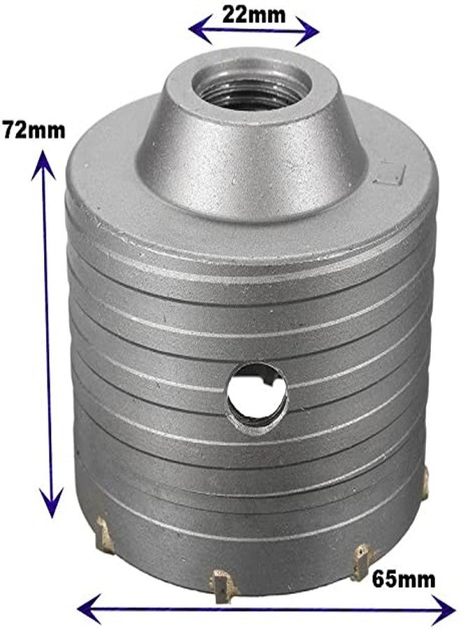 DUMDAAR Sds Shank Concrete Wall Drill Bit Hole Saw Cutter, 400 Mm Connecting Rod (65mm bit with 400mm rod) - Image 2